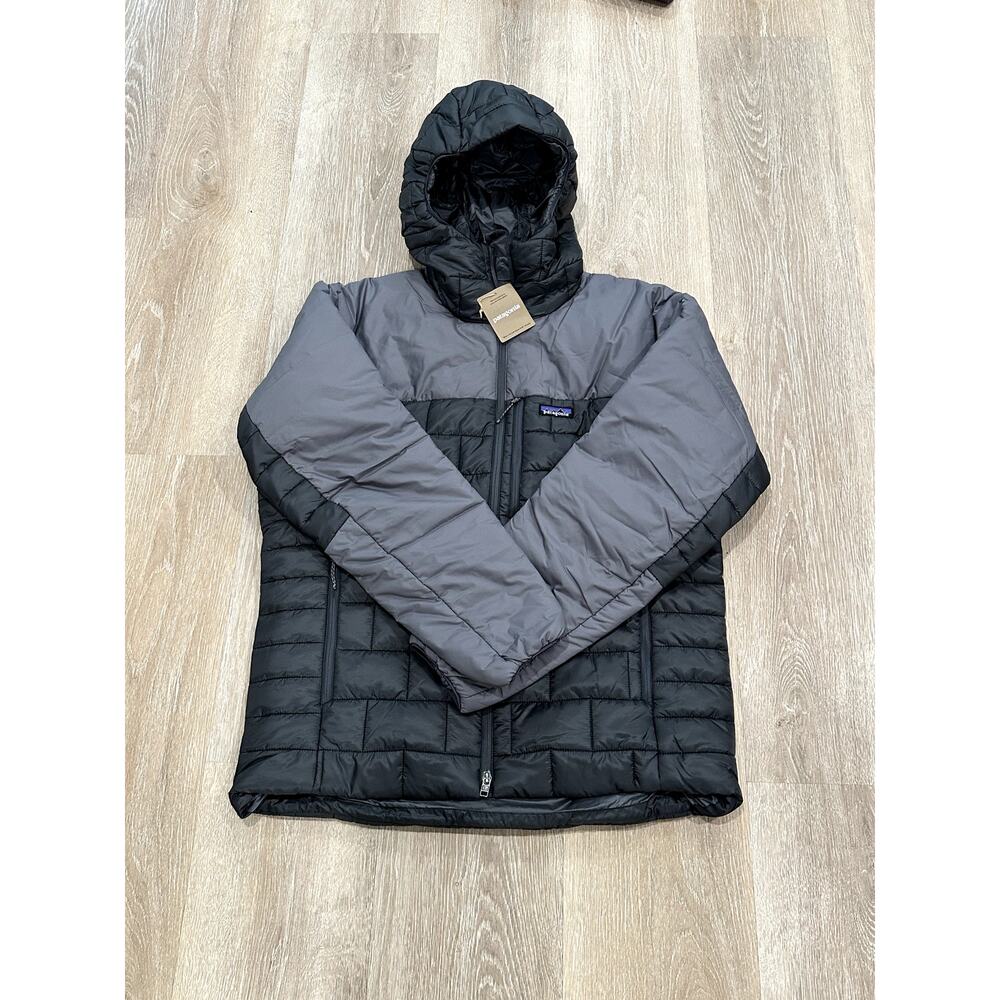 Patagonia Hi-Loft Nano Puff Hoodie, Men's XL, Forge Grey, NWT